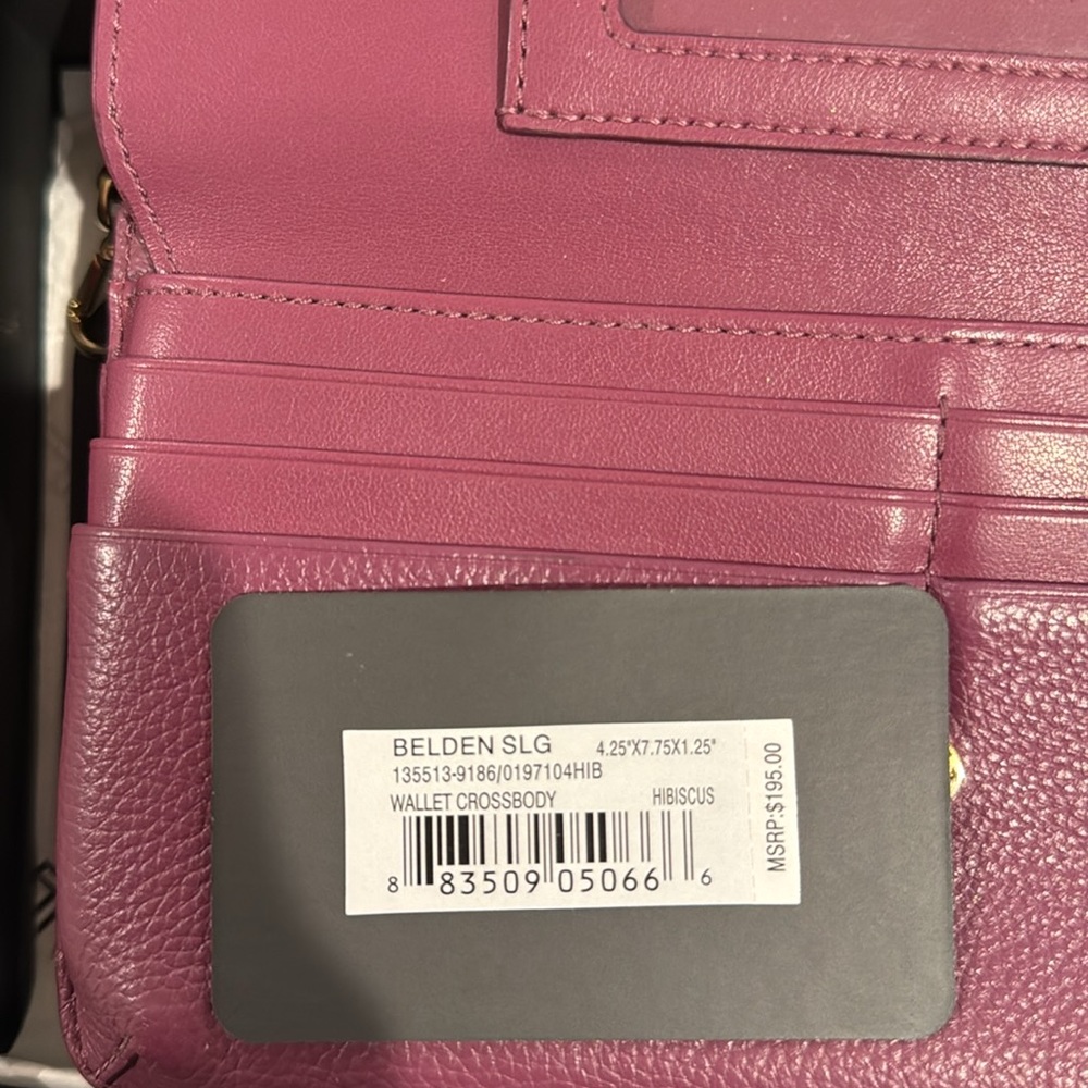 Tumi Pink Crossbody Wallet - Picture 3 of 8